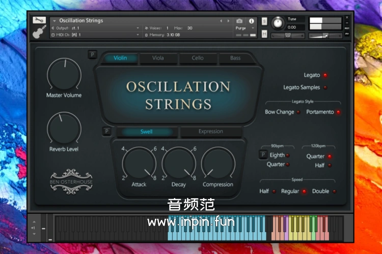 震荡震音弦乐 Ben Osterhouse Oscillation Strings KONTAKT 1.1
