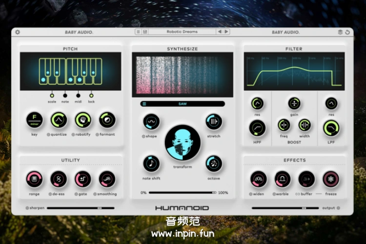 创意人声变形插件-Baby Audio Humanoid-Win 1.2.0