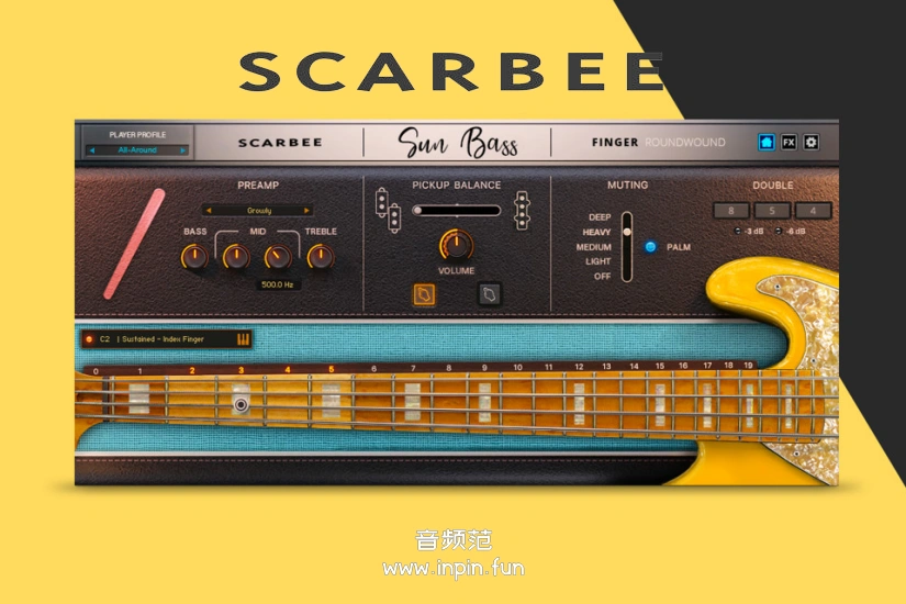 日光指弹贝斯 Native Instruments Scarbee Sun Bass Finger KONTAKT