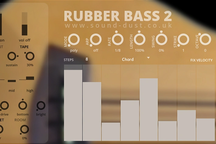 贝斯低音 Sound Dust Rubber Bass 2 KONTAKT