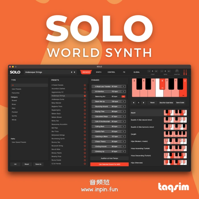 东方韵律合成器-TAQS.IM Solo World Synth 3-Win 3.0.1