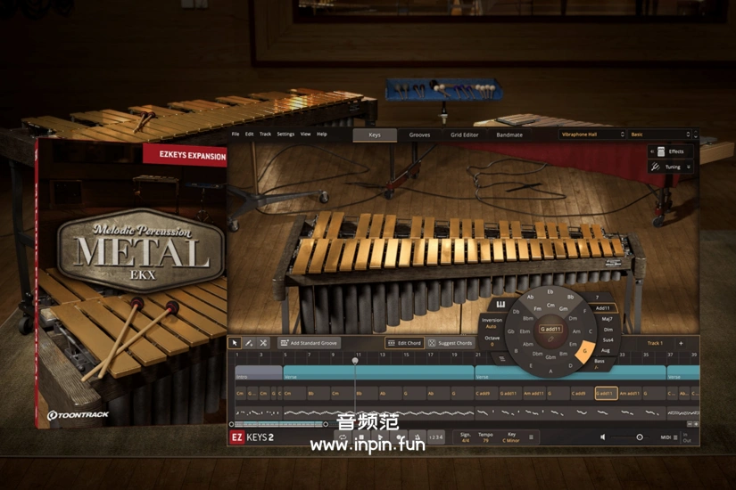 金属旋律打击乐-Toontrack Melodic Percussion Metal EKX