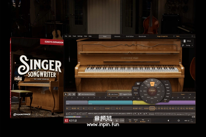 作曲钢琴-Toontrack Singer Songwriter EKX
