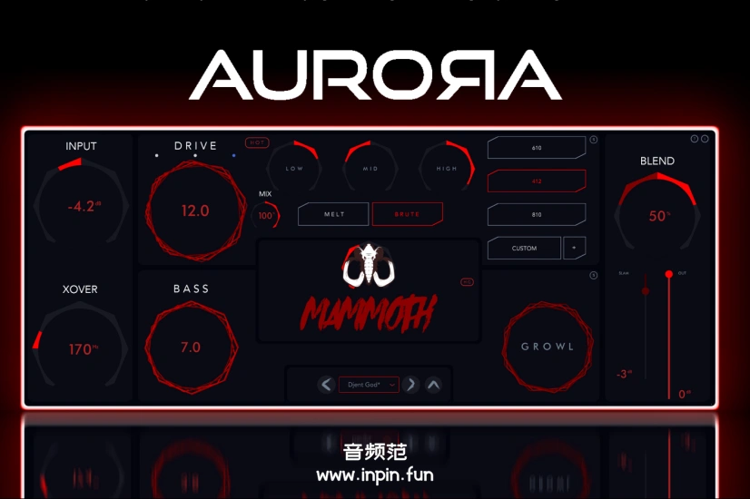 吉他贝斯效果器-Aurora DSP Mammoth-Mac 1.6.1