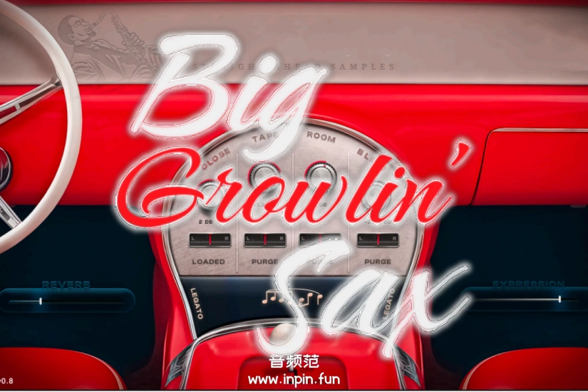 咆哮次中音萨克斯 Straight Ahead Samples Big Growlin Sax KONTAKT 1.1