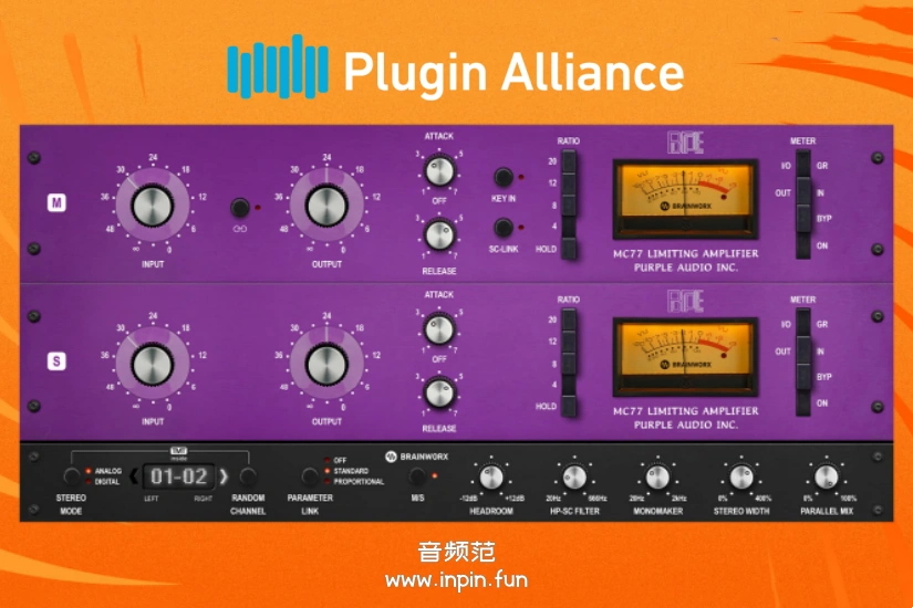 1177压缩器-Purple Audio MC77-Mac 1.5.1-Plugin Alliance 插件联盟