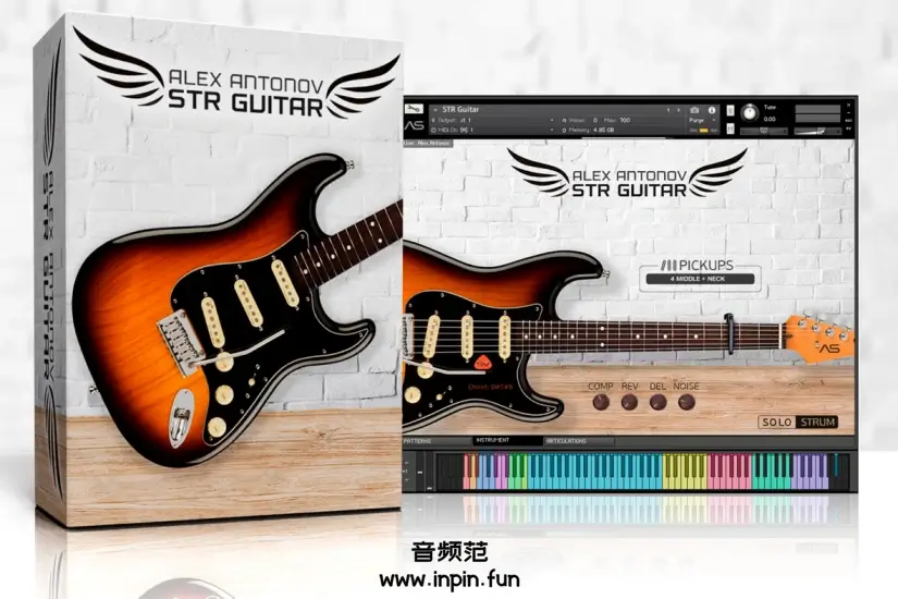 STR电吉他-Antonovsamples Alex Antonov STR Guitar KONTAKT 独家
