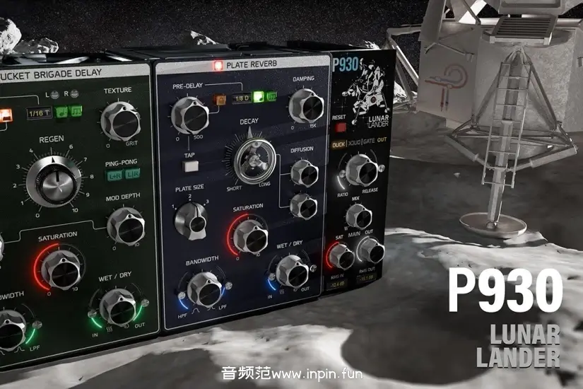 混响和延迟-Pulsar Modular P930 Lunar Lander-Mac 1.0.6