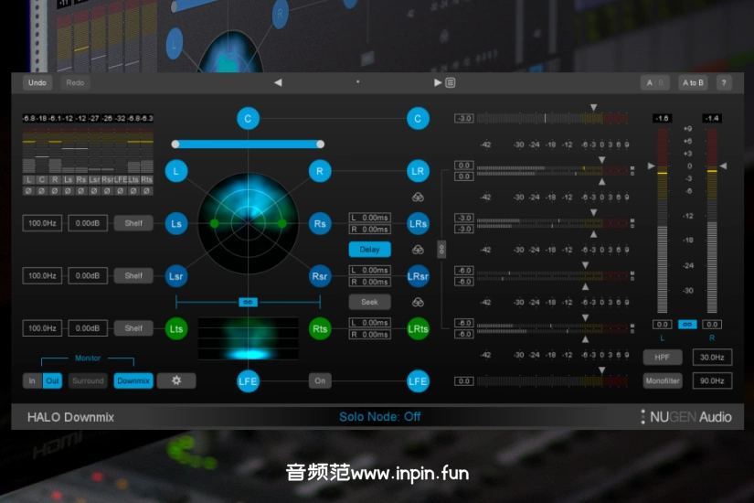 环绕转立体声插件-NUGEN Audio Halo Downmix-Win 1.5.5.0