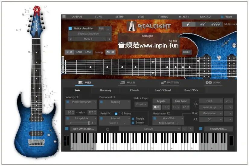 八弦电吉他-MusicLab RealEight 6-Win 6.1.3