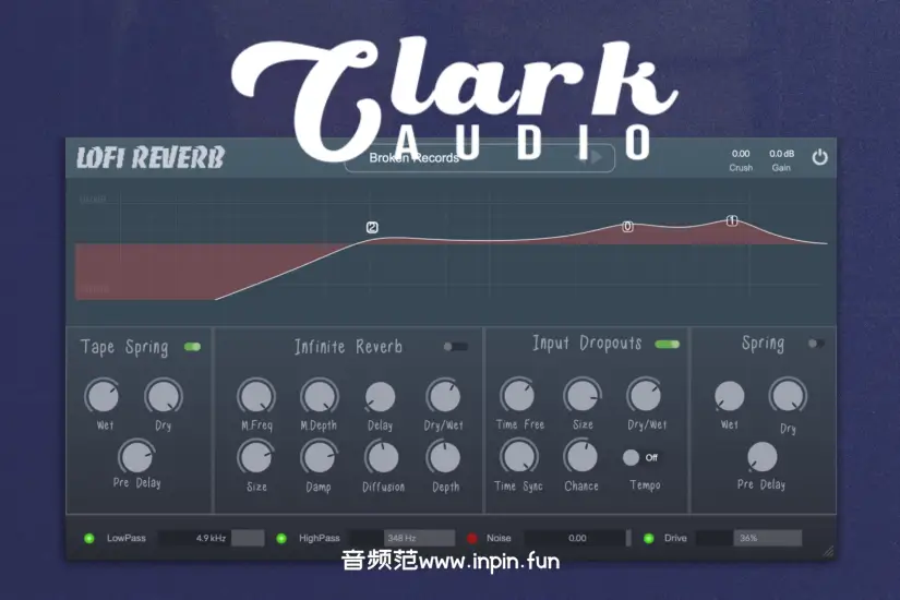 低保真混响-Clark Audio Lofi Reverb-Mac 1.0.2