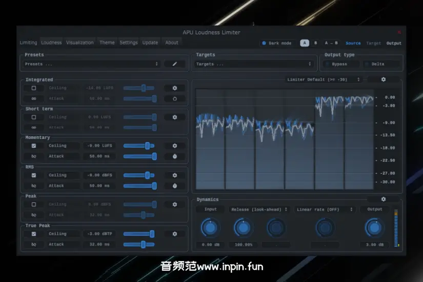 响度限制器-APU Software APU Loudness Limiter-Win 3.0.0