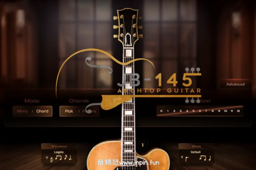 拱面吉他-Straight Ahead Samples JB-145 Archtop Guitar KONTAKT 1.4