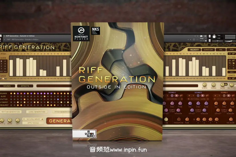 自动节奏旋律音源-In Session Audio Riff Generation Outside In Edition KONTAKT 1.0.1