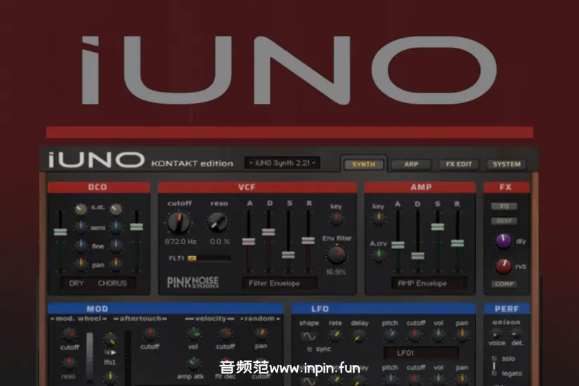 合成器-PinkNoise Studio iUNO KONTAKT