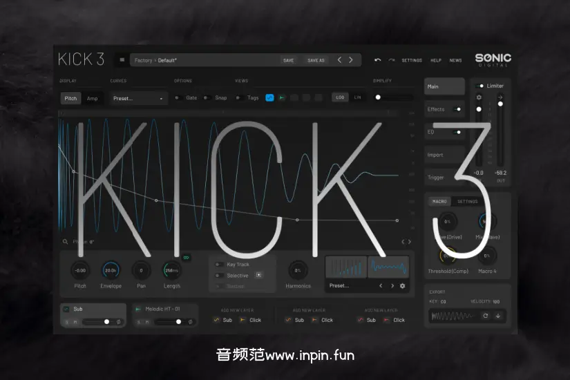 鼓合成器-Sonic Academy KICK 3-Mac 1.1.2