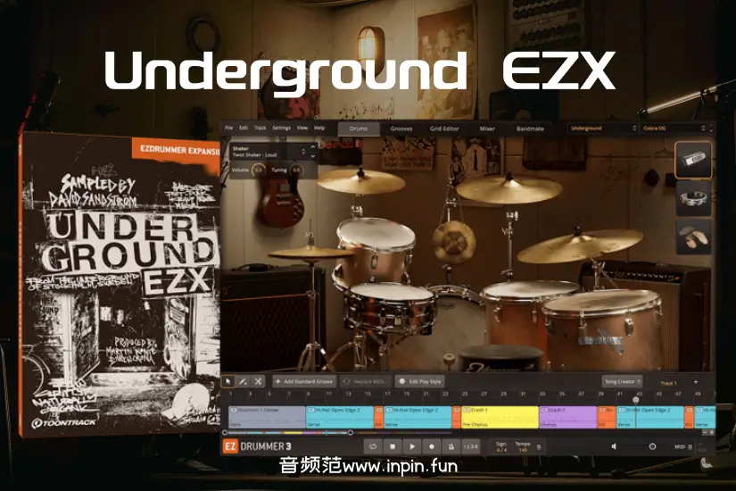 独立流行鼓-Toontrack Underground EZX (SOUNDBANK)