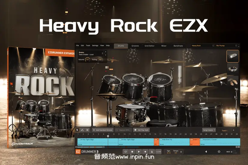 重摇滚鼓-Toontrack Heavy Rock EZX (SOUNDBANK)