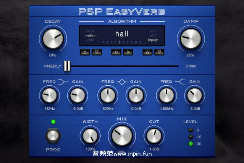 混响-PSPaudioware PSP EasyVerb-Mac 2.0.0