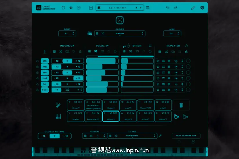 MIDI和弦生成器-Mario Nieto Chord Generator-Mac 1.1.1