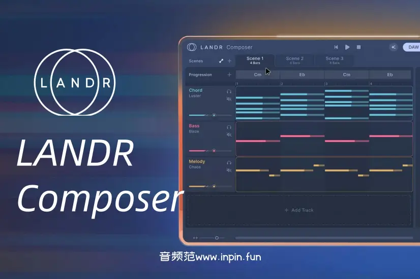AI智能编曲插件-LANDR Composer-Win 1.0.11 独家直装版