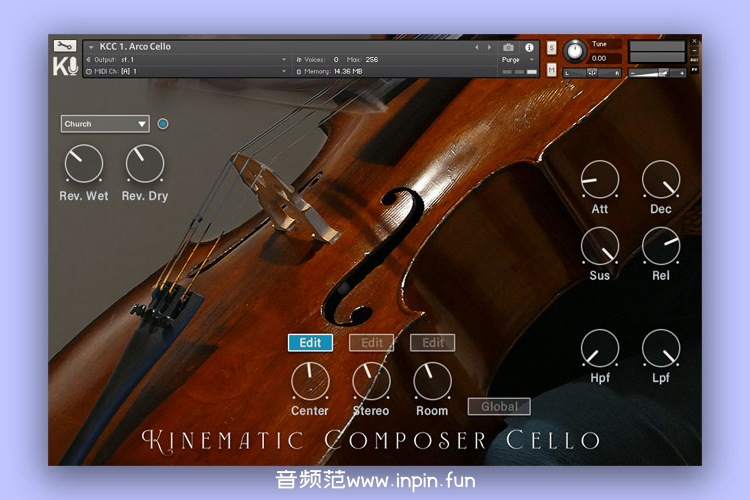大提琴-Kinematic Composer Cello KONTAKT 1.2.0