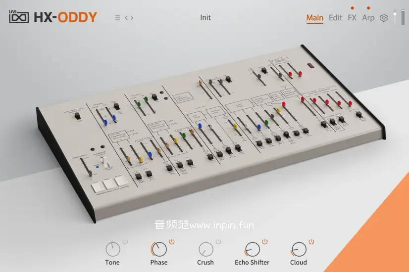 双音模拟合成器-UVI Soundbank HX-Oddy