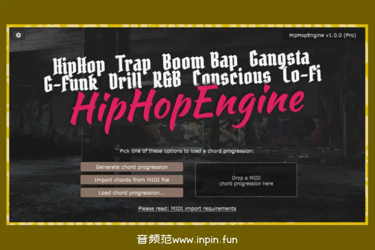 嘻哈音乐MIDI生成引擎-FeelYourSound HipHop Engine Pro-Win 1.0.0