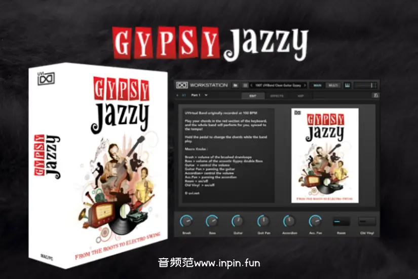 吉普赛爵士音源-UVI Soundbank Gypsy Jazzy-Win 1.4.4