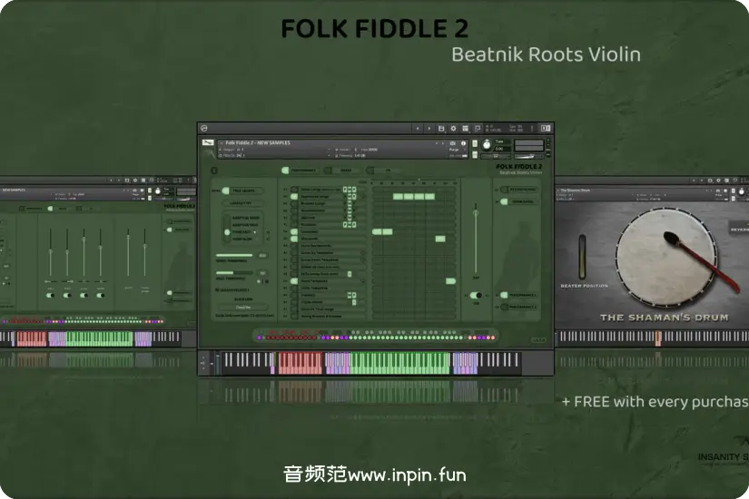 传统小提琴-Insanity Samples Folk Fiddle 2 KONTAKT