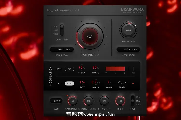 动态均衡-Brainworx bx_refinement V3-Mac 3.0.0 插件联盟Plugin Alliance