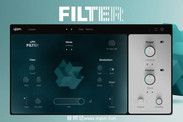 滤波器-uJAM UFX FILTER-Mac 1.0.0
