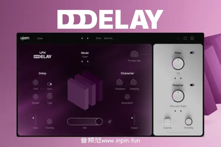 延迟效果器-uJAM UFX DELAY-Mac 1.0.0