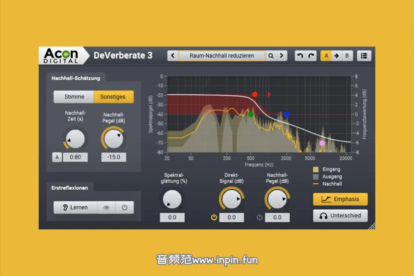去混响插件-Acon Digital DeVerberate 3-Mac 3.0.4