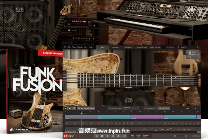 放克融合贝斯-Toontrack Funk Fusion EBX