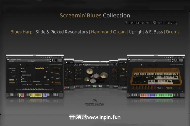 蓝调音源-Insanity Samples Screamin Blues Collection KONTAKT 1.0.1