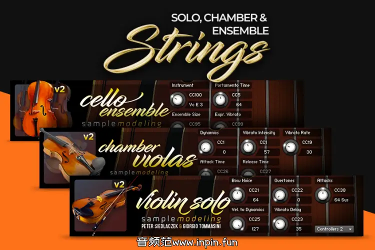 建模室内合奏弦乐-Samplemodeling Solo Chamber & Ensemble Strings KONTAKT