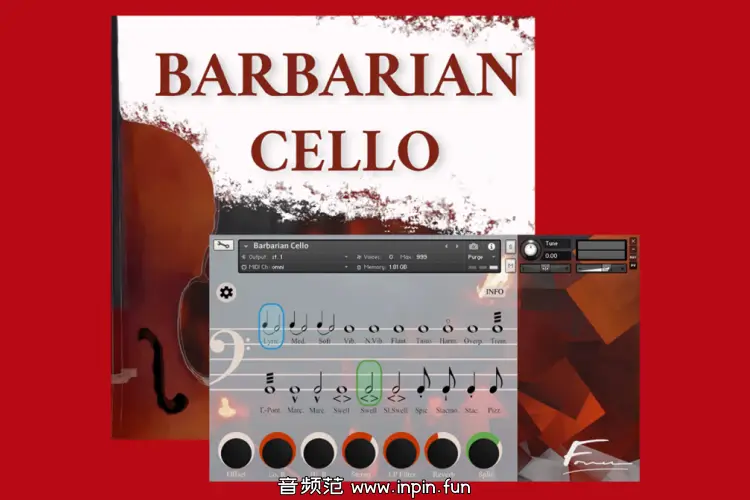 旷野大提琴-David Forner Barbarian Cello KONTAKT 1.2