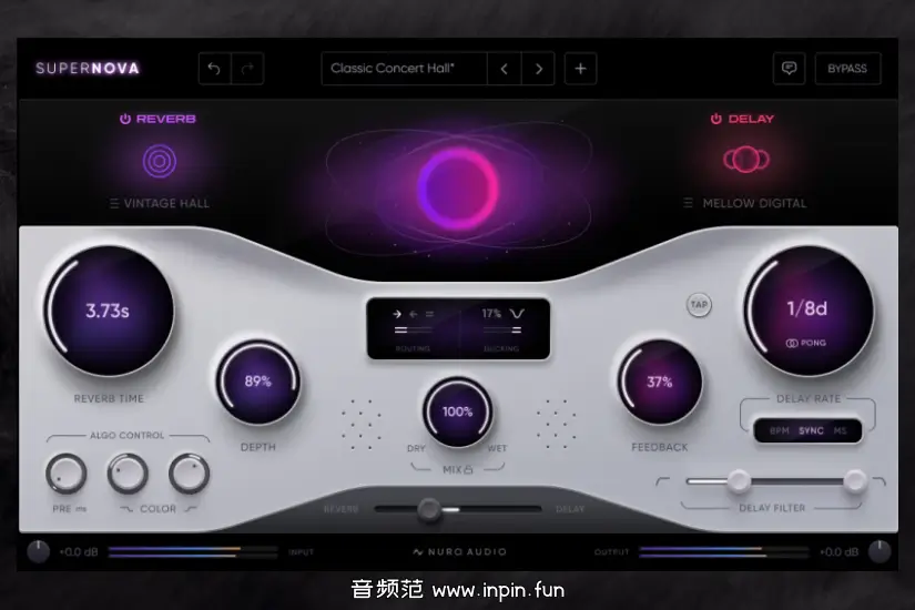 混响和延迟效果器-Nuro Audio Supernova-Mac 1.0.1