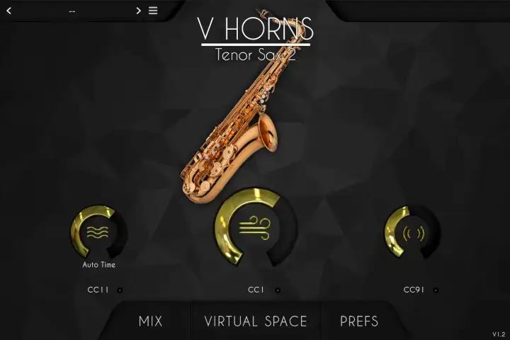 次中音萨克斯-UVI Soundbank VHorns Tenor Saxophone 1.3.0