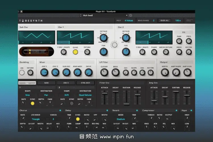 三振荡器多声部合成器-AIR Music Technology Tubesynth-Win 1.2.1.14