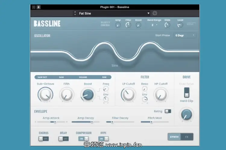 贝司合成器-AIR Music Technology Bassline-Win 1.2.1.14