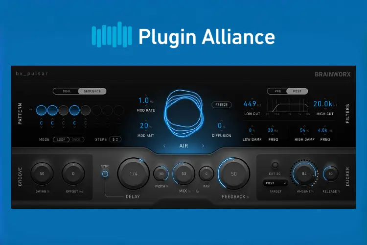 创意延迟插件-Brainworx bx_pulsar-Win 1.0.1 插件联盟Plugin Alliance