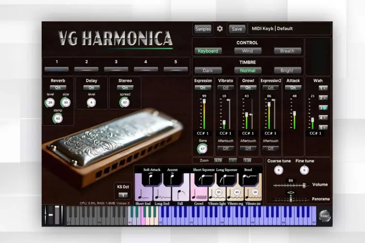 口琴-VGTrumpet VG Harmonica Virtual Instrument-Mac 1.2.4