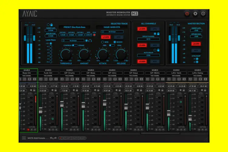 自动混音控制台-AYAIC M3 Master Monolith Mixer-Win 1.0.3