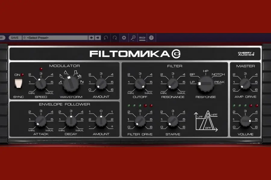 多模滤波器-Cherry Audio Filtomika-Win 1.0.5.12