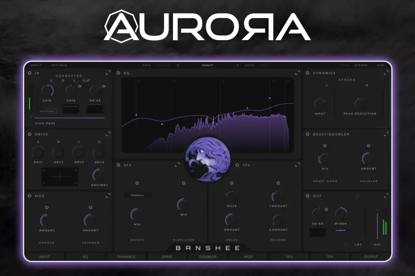 吉他效果器-Aurora DSP Banshee PRO-Mac