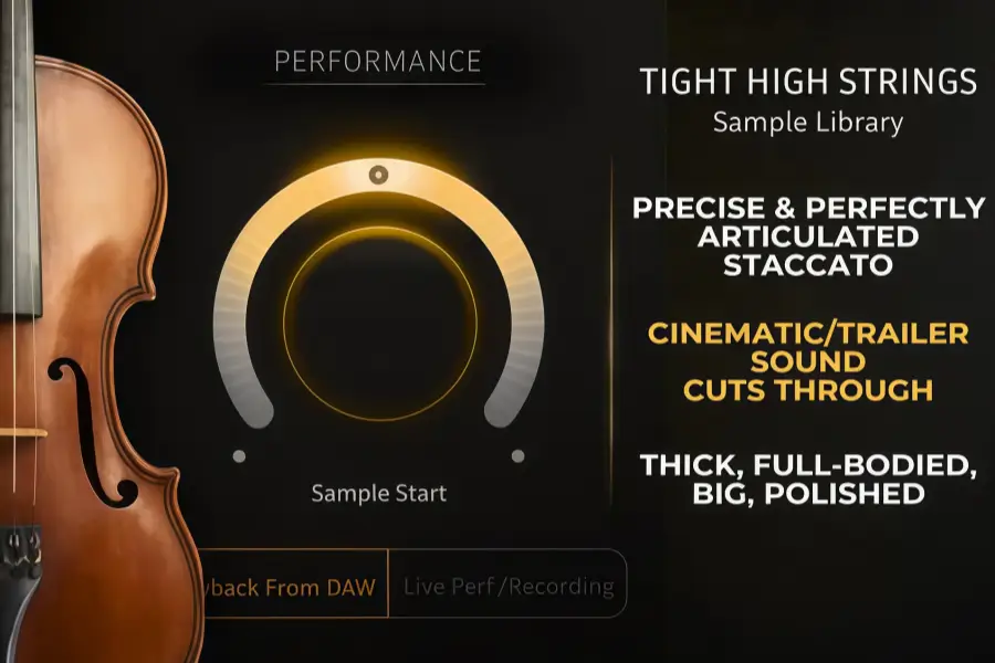 强劲高音弦乐-Cinematic Composing Tight High Strings KONTAKT