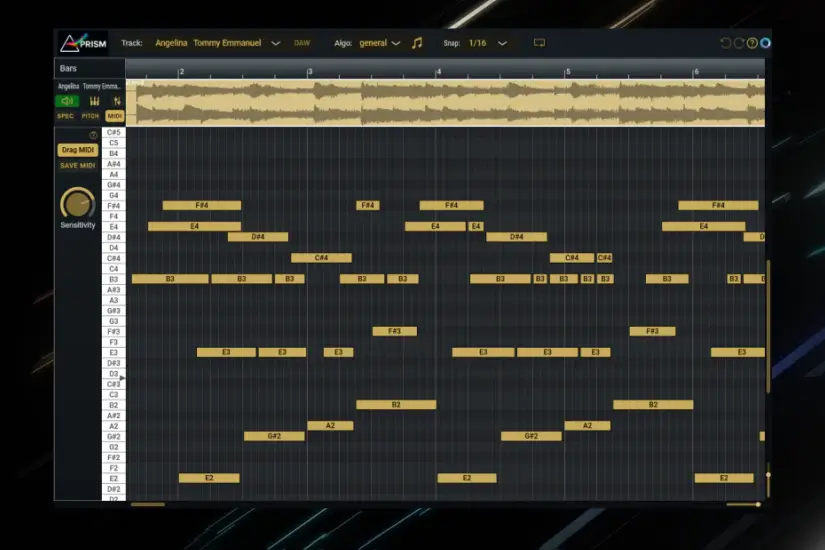 音频转MIDI-Aurally Sound Prism-Win 1.1.01