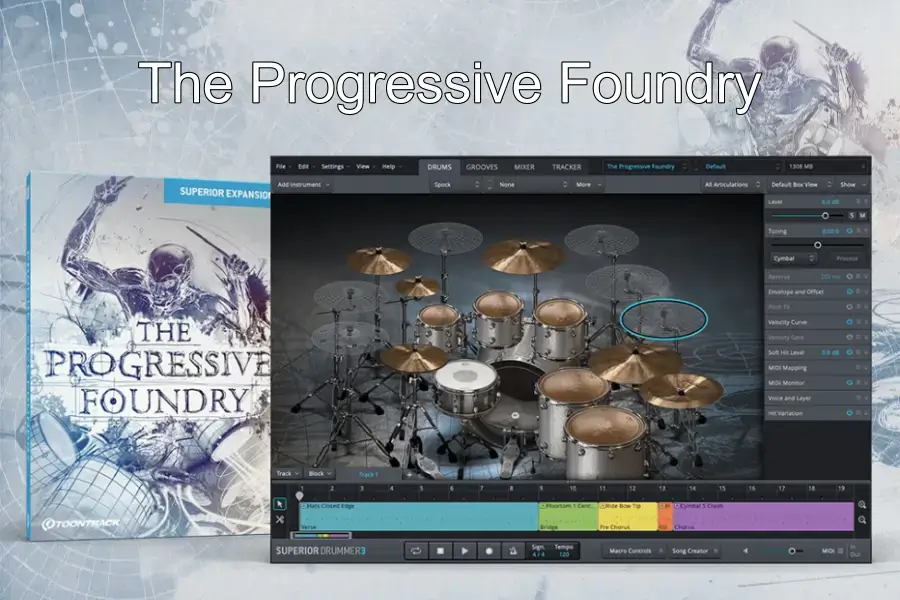 金属摇滚鼓-Toontrack The Progressive Foundry SDX